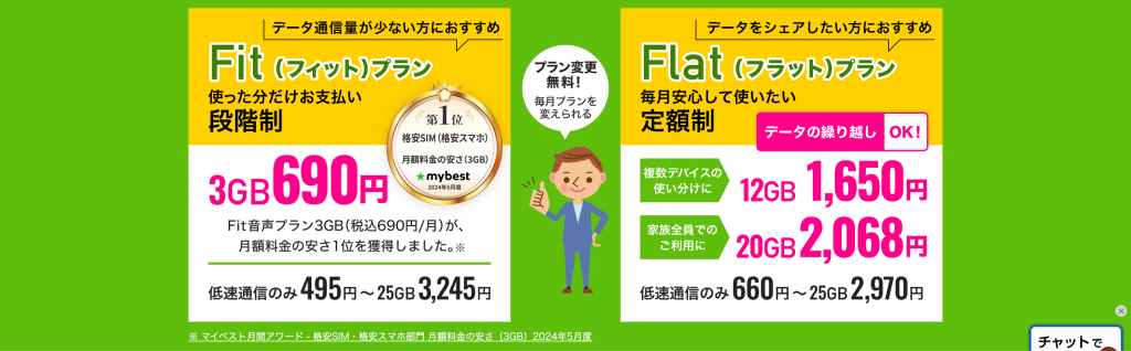 エキサイトモバイルのスクショ